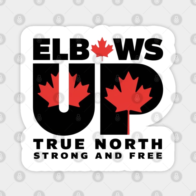 Elbows-Up Magnet by Creatifly Graphic Tees