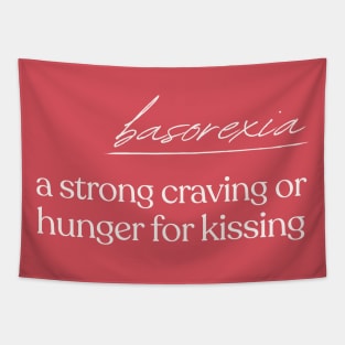 Basorexia / Kissing Lover Definition Tapestry