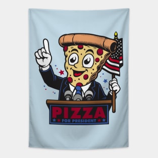 Pizza for President Tapestry