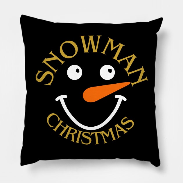 snowman face Pillow by sirazgar