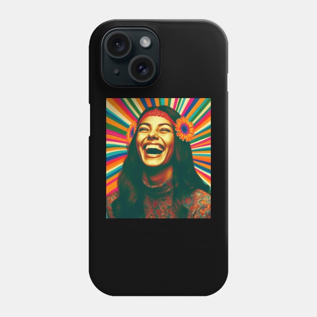 hippie girl Phone Case by Anthony88