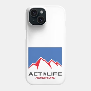 Activlife Adventure With Red Mountains and Blue Sky Phone Case