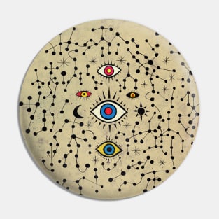 Eyes Cross Galaxy Pin