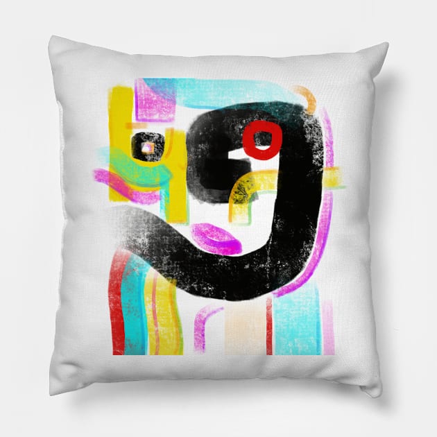 face Pillow by Angel Rivas