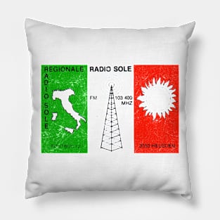 Radio Sole Italia  / Defunct 80s Radio Station Pillow