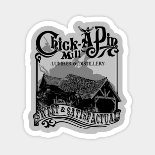 Chick-A-Pin Mill - Grey Shirt Magnet