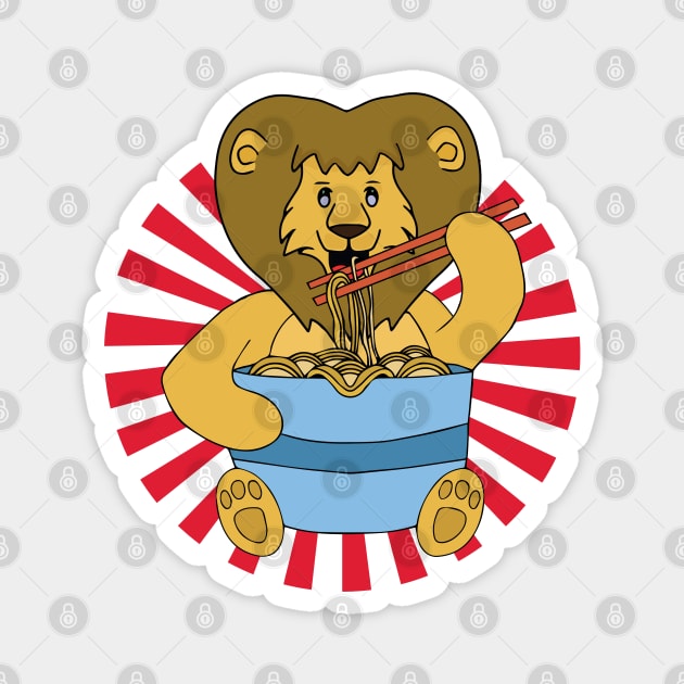 Lion Ramen Magnet by DiegoCarvalho