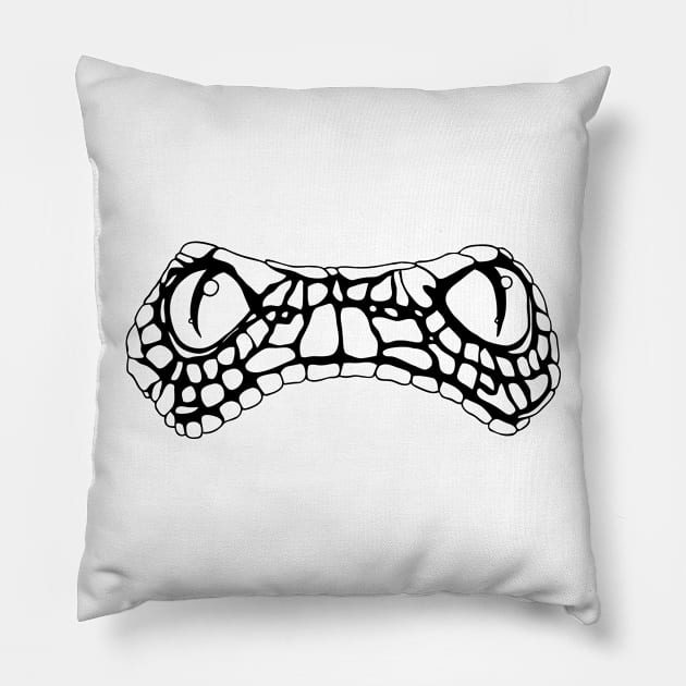 Snake Eyes Pillow by sally234