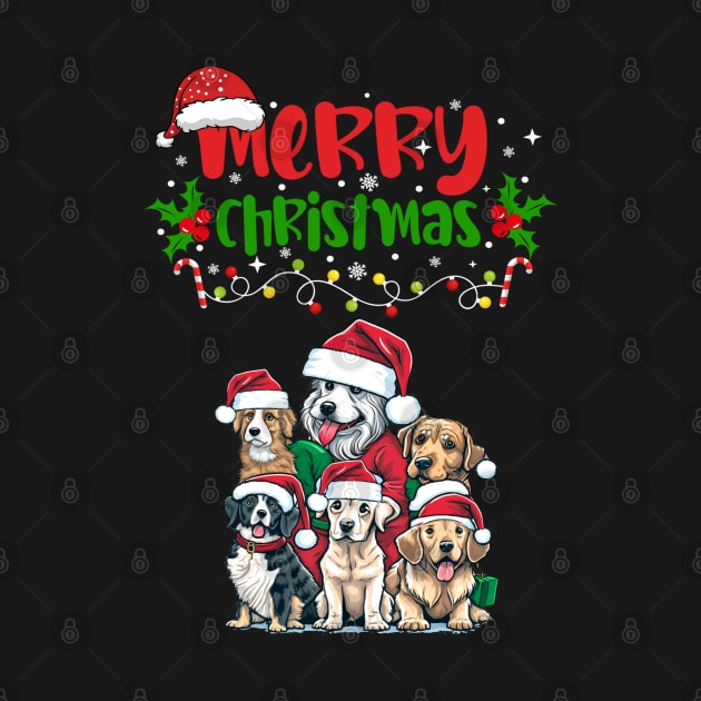 Merry Christmas Puppy Festive by BirdsnStuff