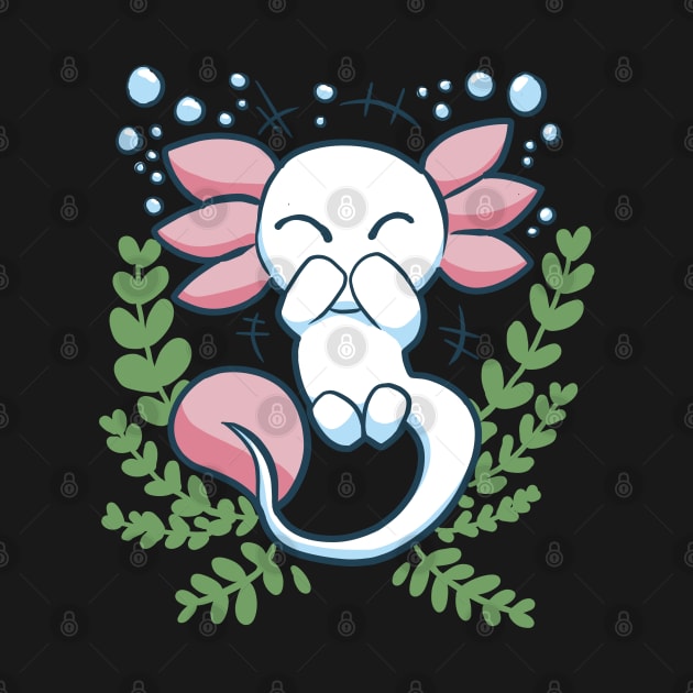 Giggling Axolotl - Cute Axolotl Design by ApexDesignsUnlimited