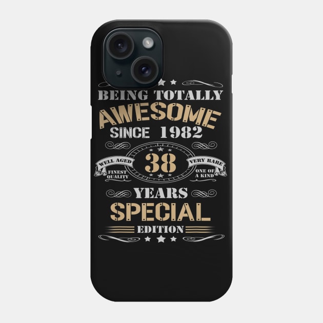 38 Years Special Edition Made In 1982 38th Birthday Phone Case by bummersempre66