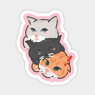 Three Cats Magnet