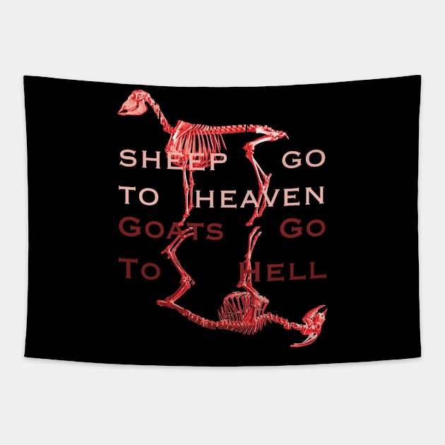 Sheep Go To Heaven Tapestry by MakroPrints