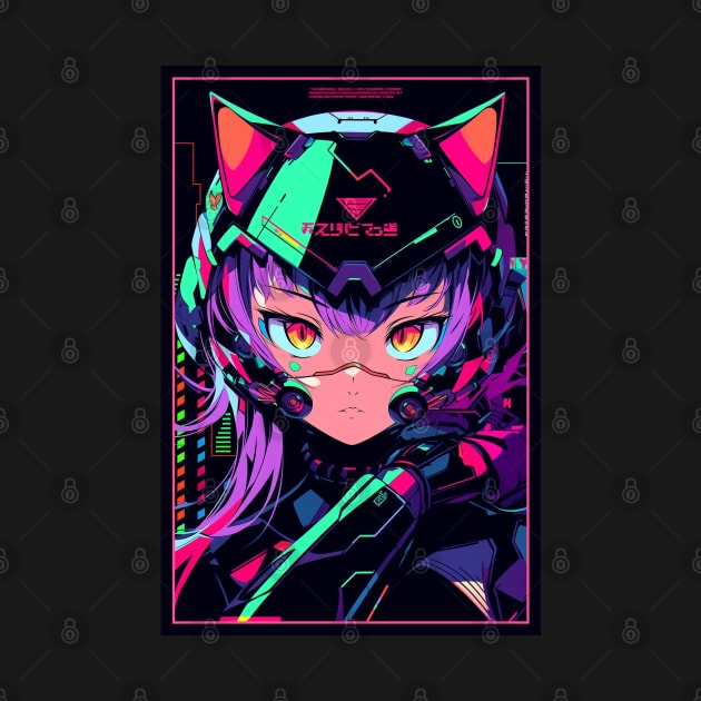 Anime Cat Girl | Quality Anime Design | Chibi Cat Girl Miaw | Manga Anime Art by AlNoah