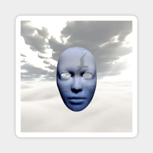 Mask in cloudy sky Magnet