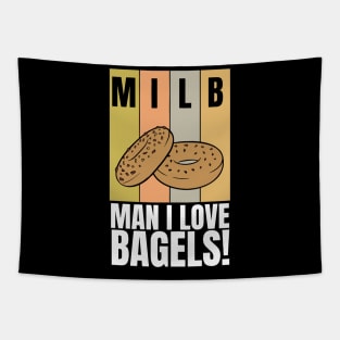 MILB Man I Love Bagels Tapestry