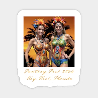 Fantasy Fest Key West 2024 ai image Magnet