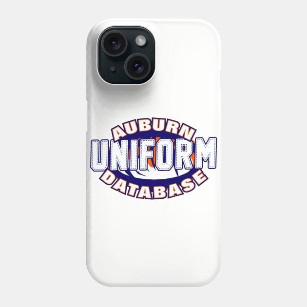 Auburn Uniform Database T-Shirt Phone Case by Clintau24