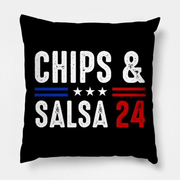 Chips & Salsa 24 | Chips And Salsa 24 Pillow by GreenCraft