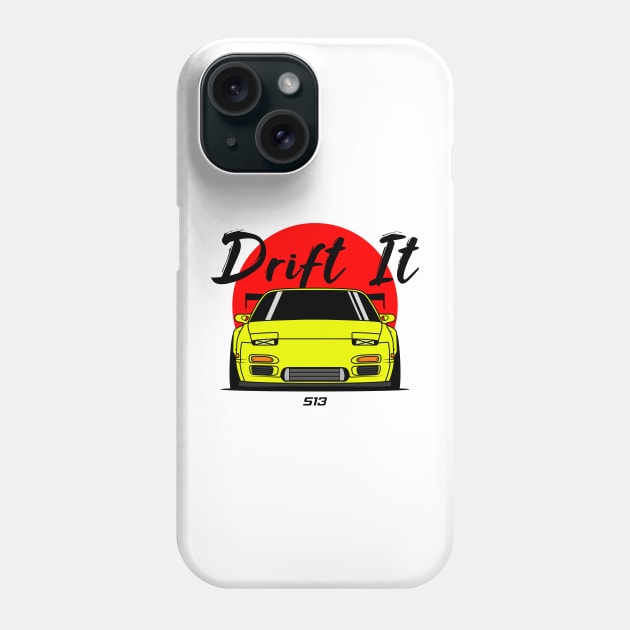 Yellow S13 Front Phone Case by GoldenTuners