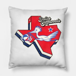 Defunct Dallas Chaparrals Basketball Pillow