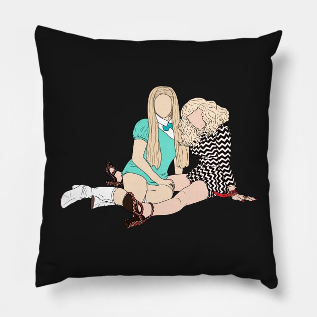 Trixie Mattel and Katya Zamoldchikova Pillow by doctorbihcraft