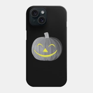 Scary Halloween Pumpkin Black and White Phone Case