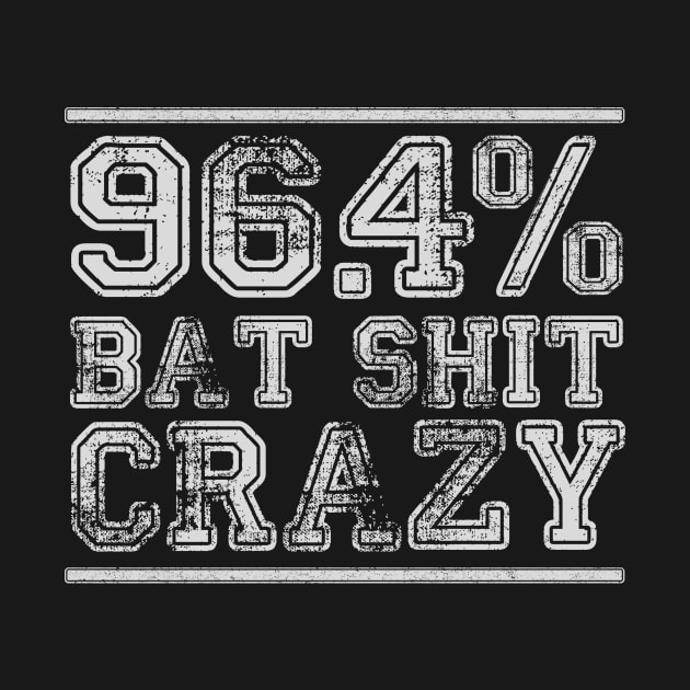 96.4% Bat Sh#t Crazy by BOEC Gear