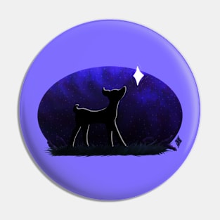 Deer in the Night Pin