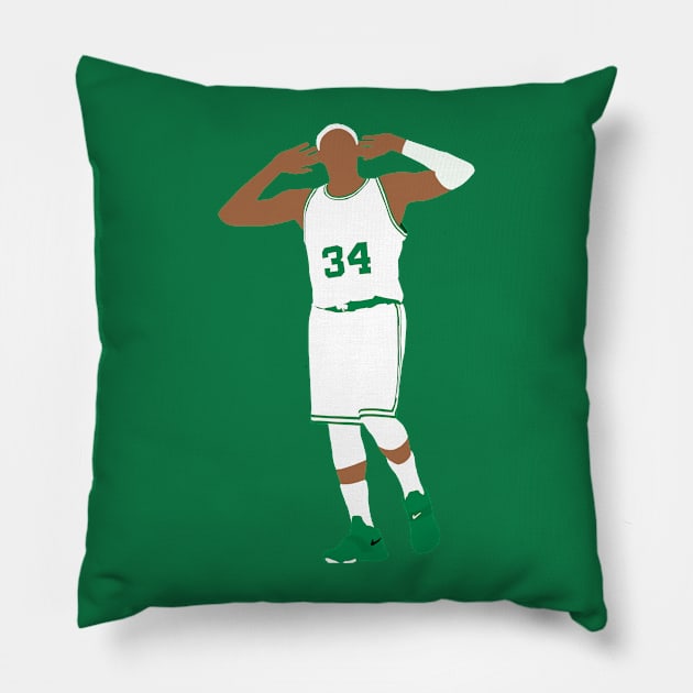 Paul Pierce Hand to Ear Pillow by xRatTrapTeesx