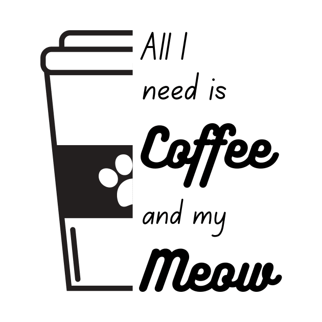 All I need is coffee and meow half cup by coffeewithkitty