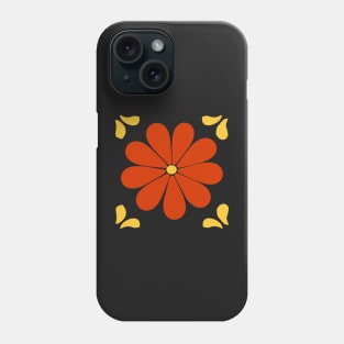 Talavera Red Daisy Phone Case