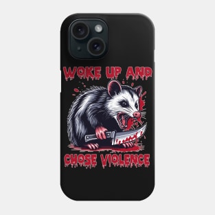 possum chose violence Phone Case