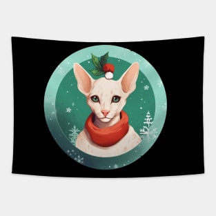 Oriental Shorthair Cat Xmas, Love Cat Tapestry