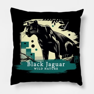 Black Jaguar - WILD NATURE - JAGUAR -9 Pillow