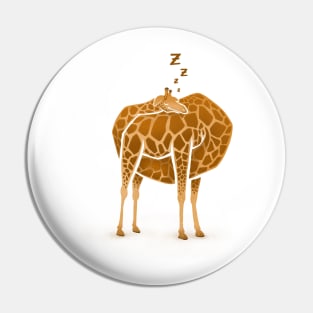 Sleeping Giraffe Pin