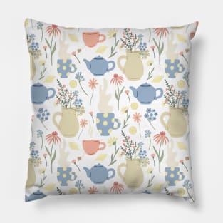 Picnic in Autumn Watercolor Seamless Pattern Pillow