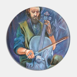 Gothic Cello Player Azriel Mordecai Pin