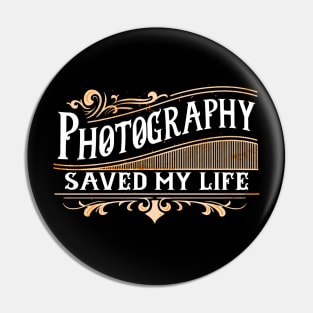 Retro Vintage Photography Lover Photographer Pin