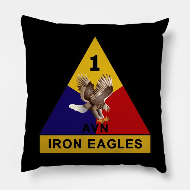 4th Brigade - Aviation - 1st Armored Div wo Text Pillow by twix123844