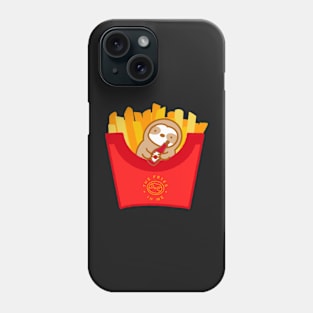 Cute Sloth Fries Phone Case