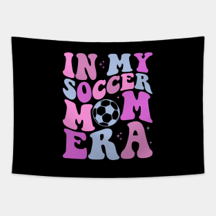 In My Soccer Mom Era Groovy Sports Parent Trendy Soccer Mama Tapestry