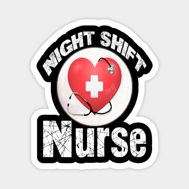 night shift nurse  funny nurse Magnet by Darwish