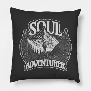 Vintage Retro Soul Adventurer Pillow