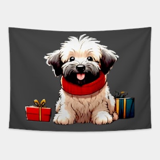 Happy Kawaii Dog 03 Tapestry