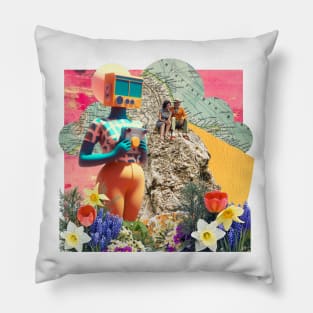 Let's Go Exploring Collage Pillow