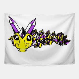 Nonbinary Pride Fidget Crystal Dragon Tapestry