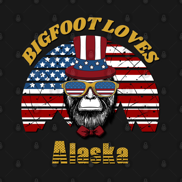 Bigfoot Loves America, Alaska by Scovel Design Shop