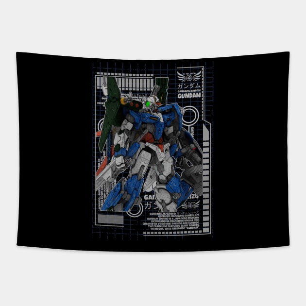 GN-001 Gundam Exia Tapestry by gblackid