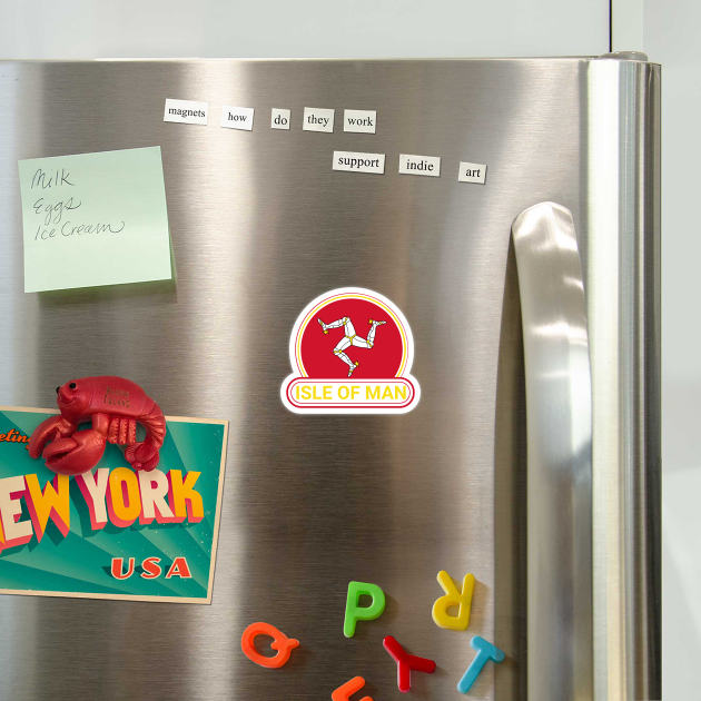 Isle of Man Country Badge - Isle of Man Flag by Yesteeyear